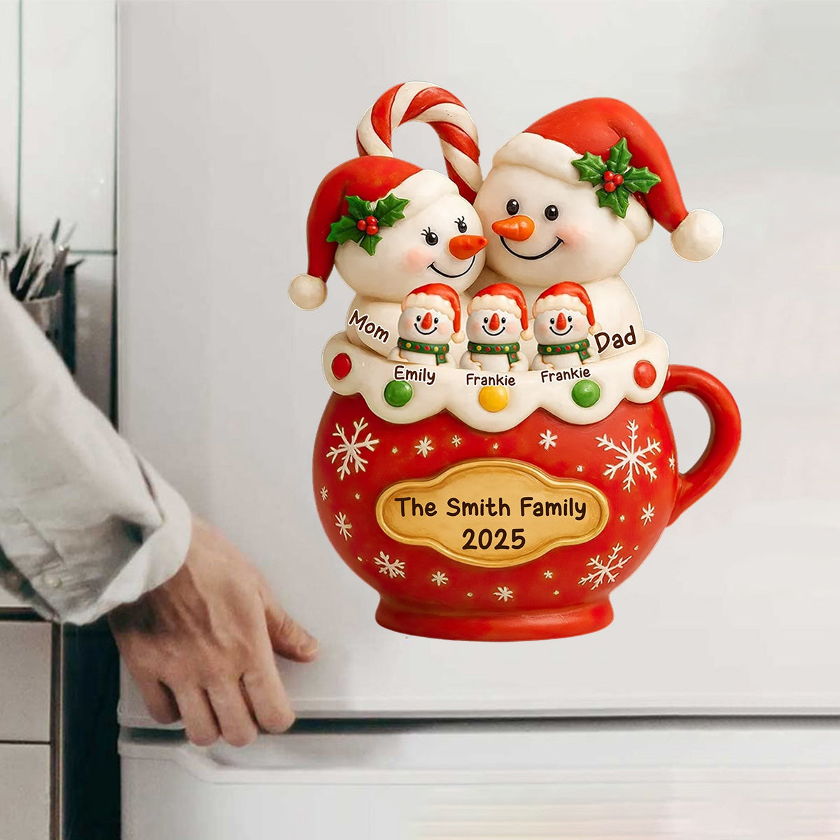 The Year We Became Happy Family - Personalized Custom Decal Gift