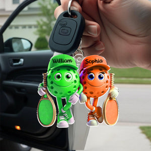 Sporty Couple Keychain- Personalized Keychain