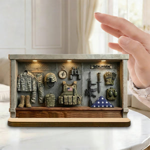 A Tribute To The Brave, Personalized Wood Plaque, Gift For Veterans