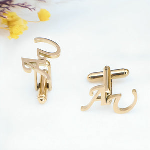 Personalized Name Cufflinks-Initial Cuff Links,Wedding Cufflinks-Best Man Gift