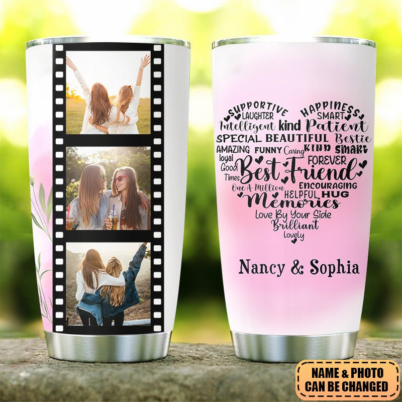 Personalized Gift for Sister - Personalized Photo Tumbler, Gift For Bestie