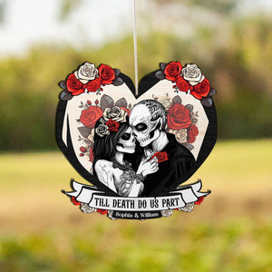 Til Death Do Us Part Couple Skull - Personalized Couples Wind Chimes