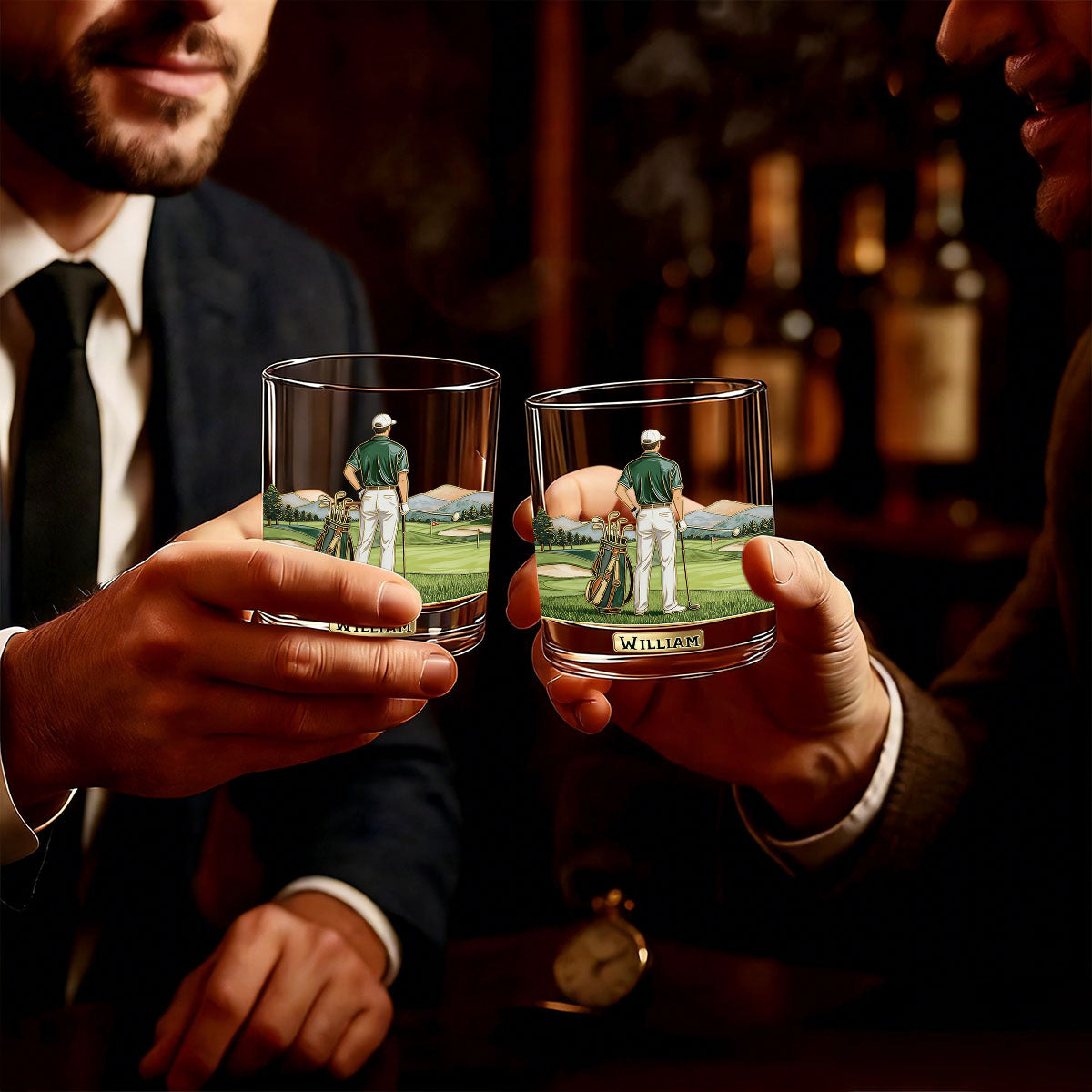 Love Golf - Personalized Golf Whiskey Glass