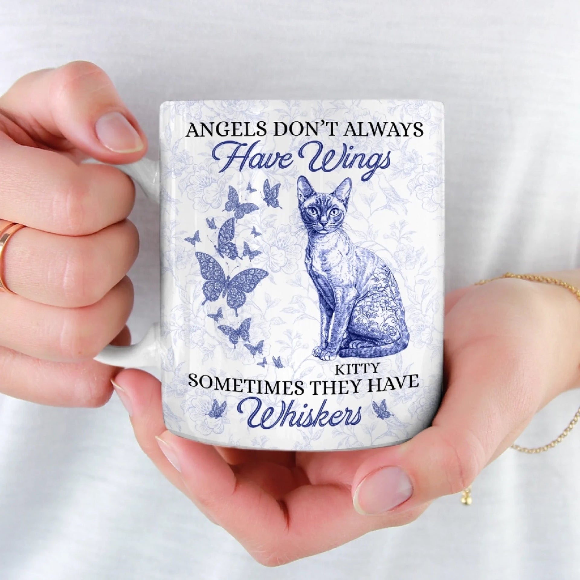 Some Angels Choose Fur Over Wings - Memorial Personalized Mug Gift For Pet Lovers