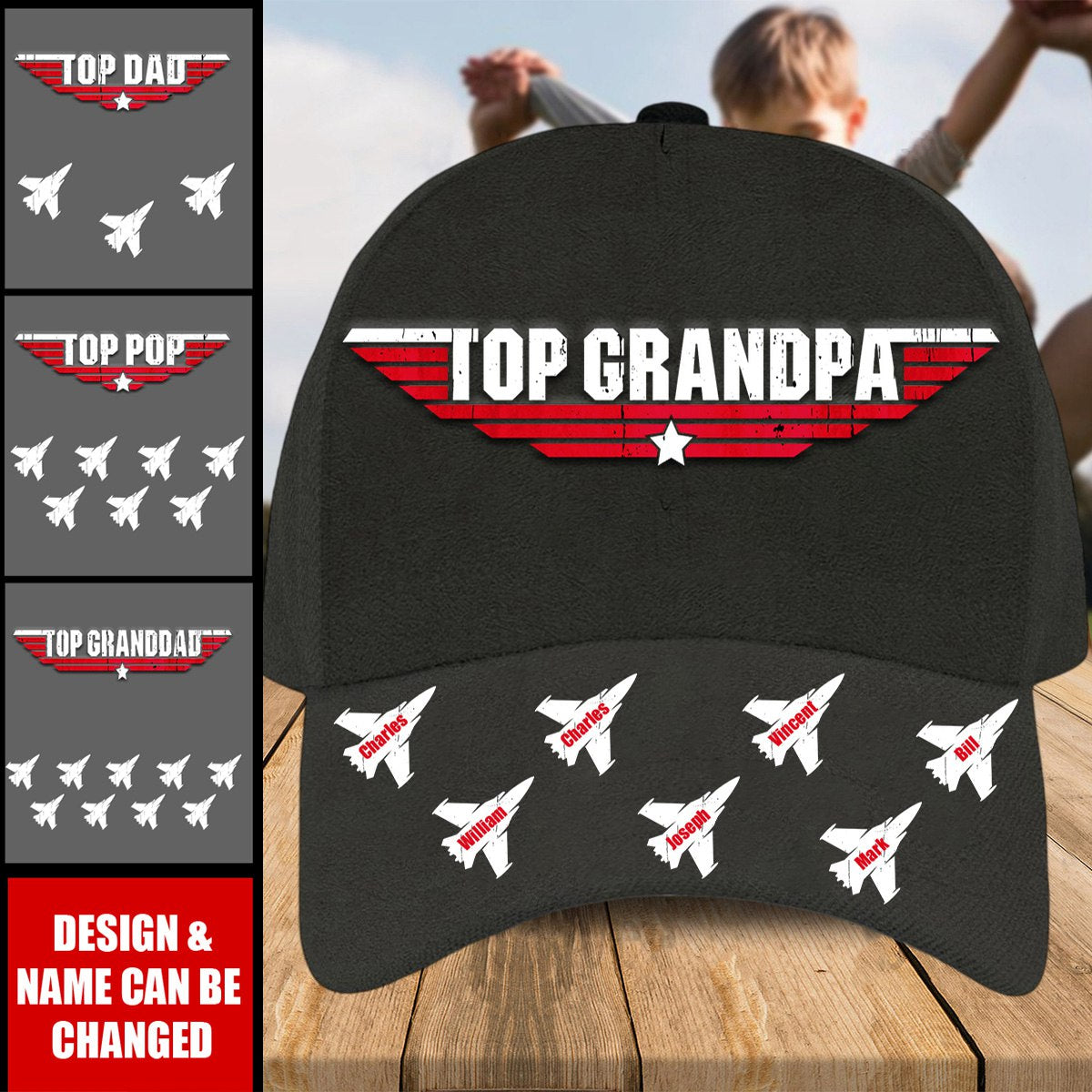 Personalized Gift Top Grandpa Cap