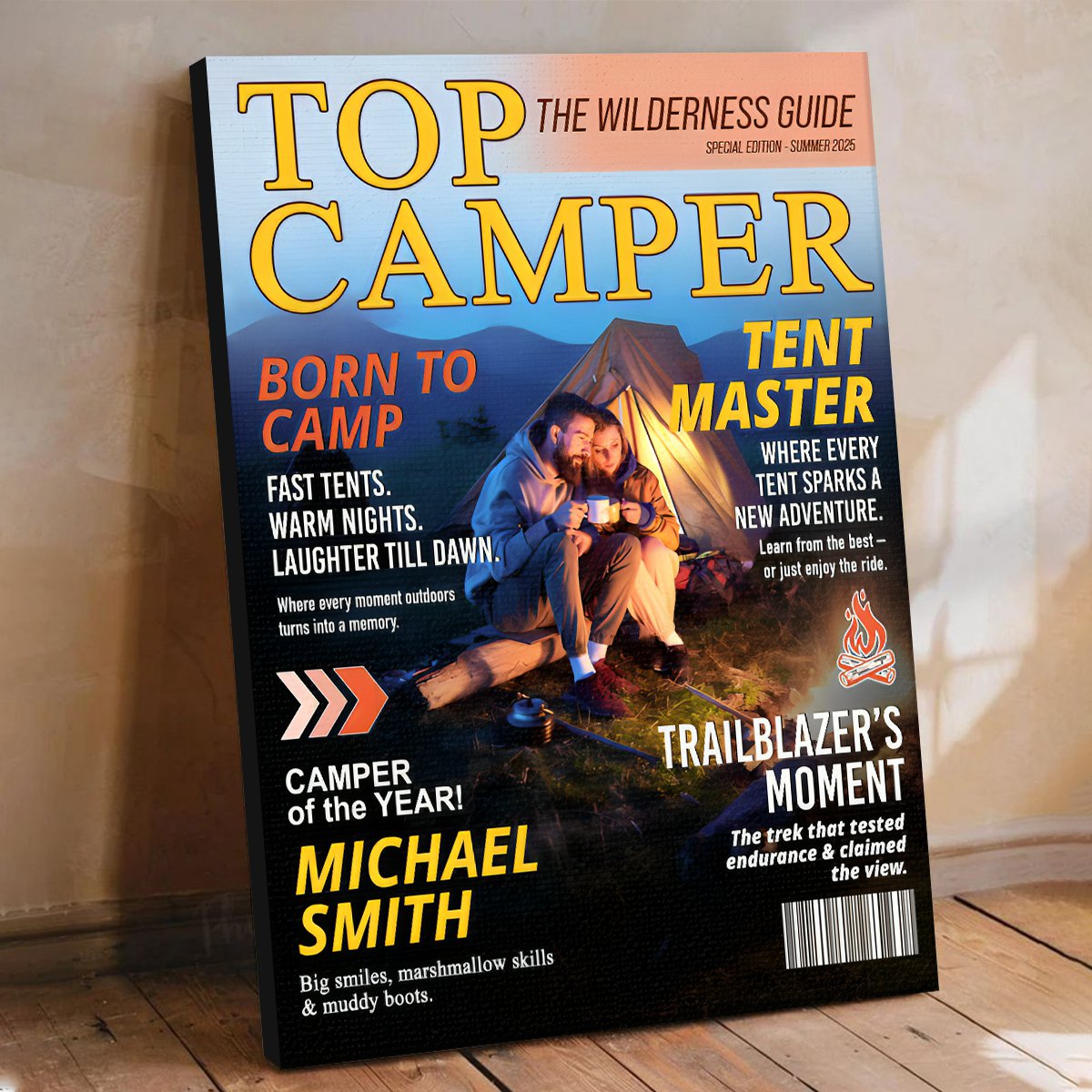 camping zeitschriften Personalized Camping Magazine Cover, Custom Camping Gift, Outdoor Adve
