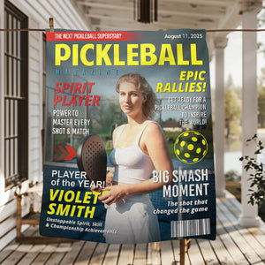 Custom Pickleball Magazine Cover, Pickleball Lover Gift, Unique Pickleball Wall Art, Pickleball Gift