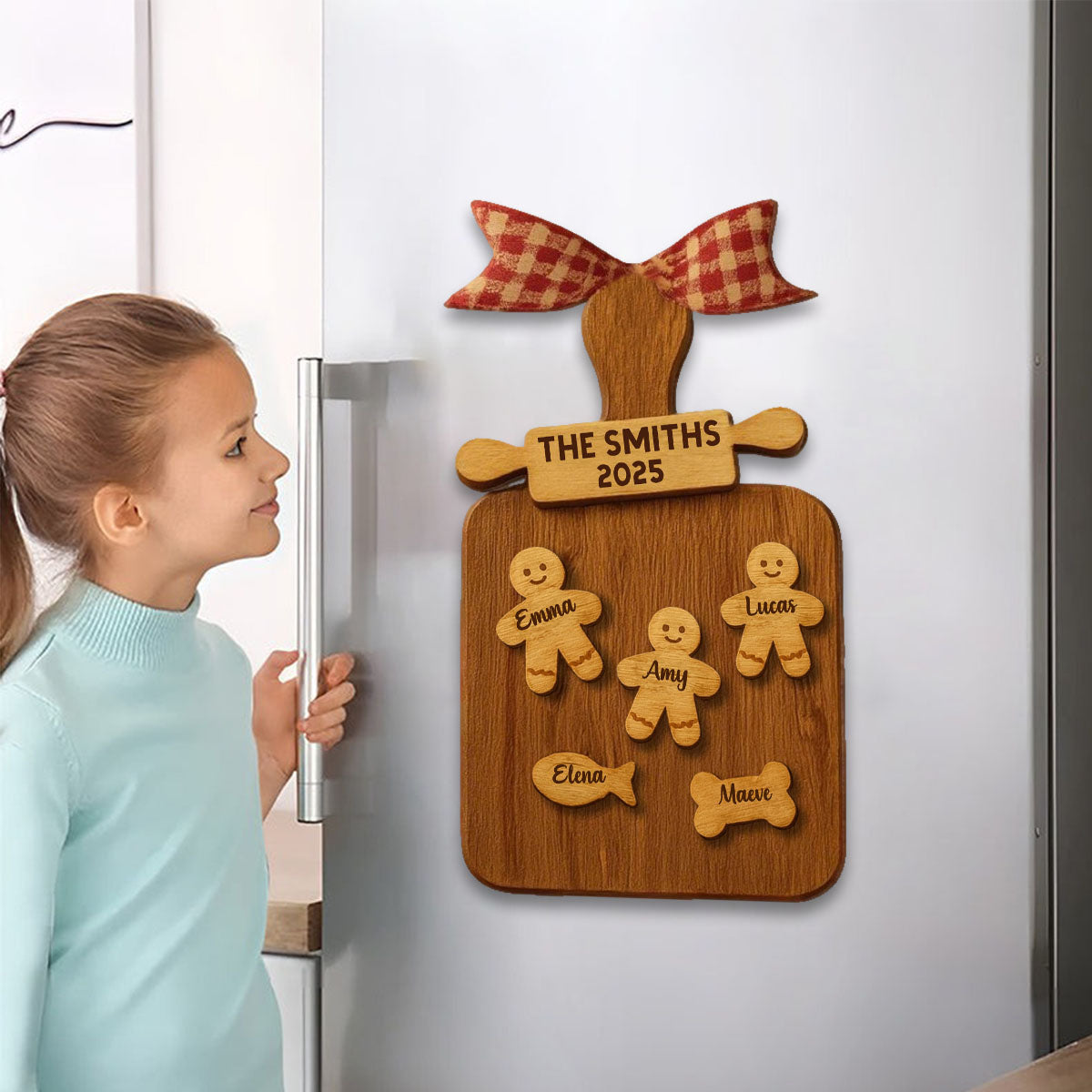 Celebrate Your Family With Cookie Figures Decal, Personalized Custom Decal Gift