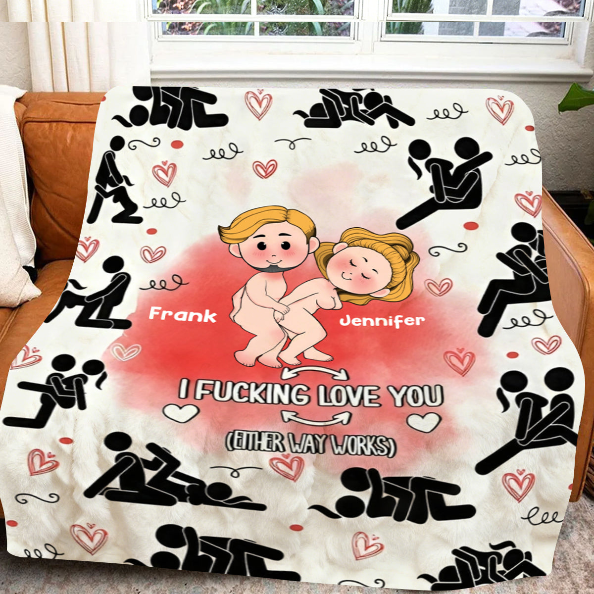 I Love You - Personalized Couple Blanket - Gifts For Couple