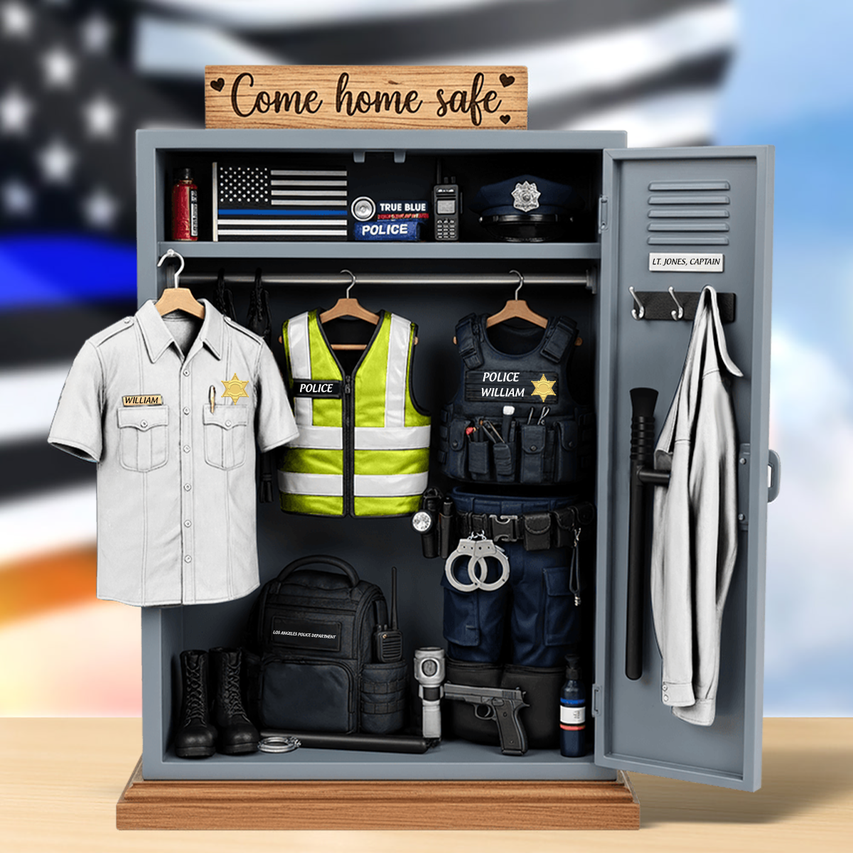 Police Personal Locker Acrylic Plaque Personalized Gifts For Police