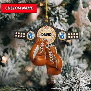 Personalized Boxing Glove Ornament Gifts For Boxing Lovers