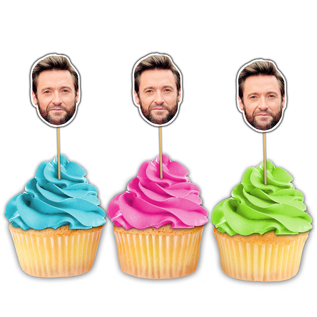 30th Brthday Cupcake Toppers Face Cupcake Toppers Custom - Etsy