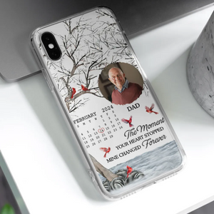 Forever In My Heart - Personalized Cardinal Memorial Phone Case