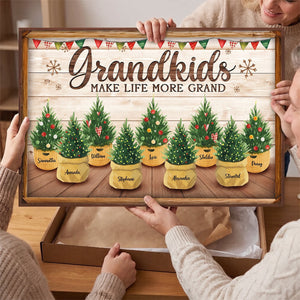 The Greatest Joy Of All – Personalized Horizontal Canvas| Custom Family Keepsake Gift For Grandparents
