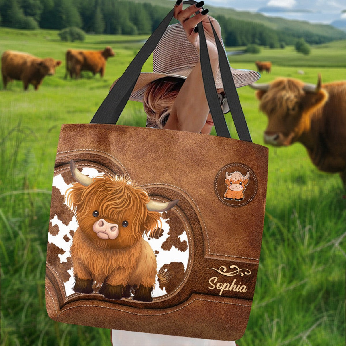 Just A Girl Who Loves Highland Cows - Personalized Tote Bag