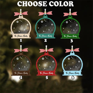 Personalized Family Crossword Christmas Custom Scrabble Ornament