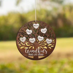 Grandkids Make Life Grand - Personalized Wind Chimes