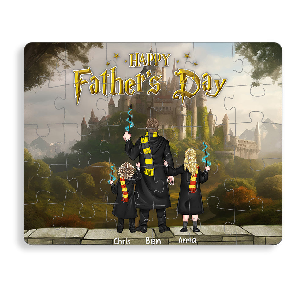 Personalized Jigsaw Puzzles Of Magic castle For Father's Day