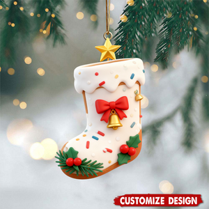 Snowman, Deer, Christmas Tree, Stockings, Snow House - Personalized Christmas Ornament Decorations Collection
