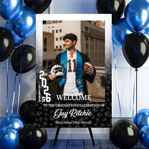 Custom Photo Graduation Welcome Sign - Personalized Sport Welcome Sign - Class Of 2026