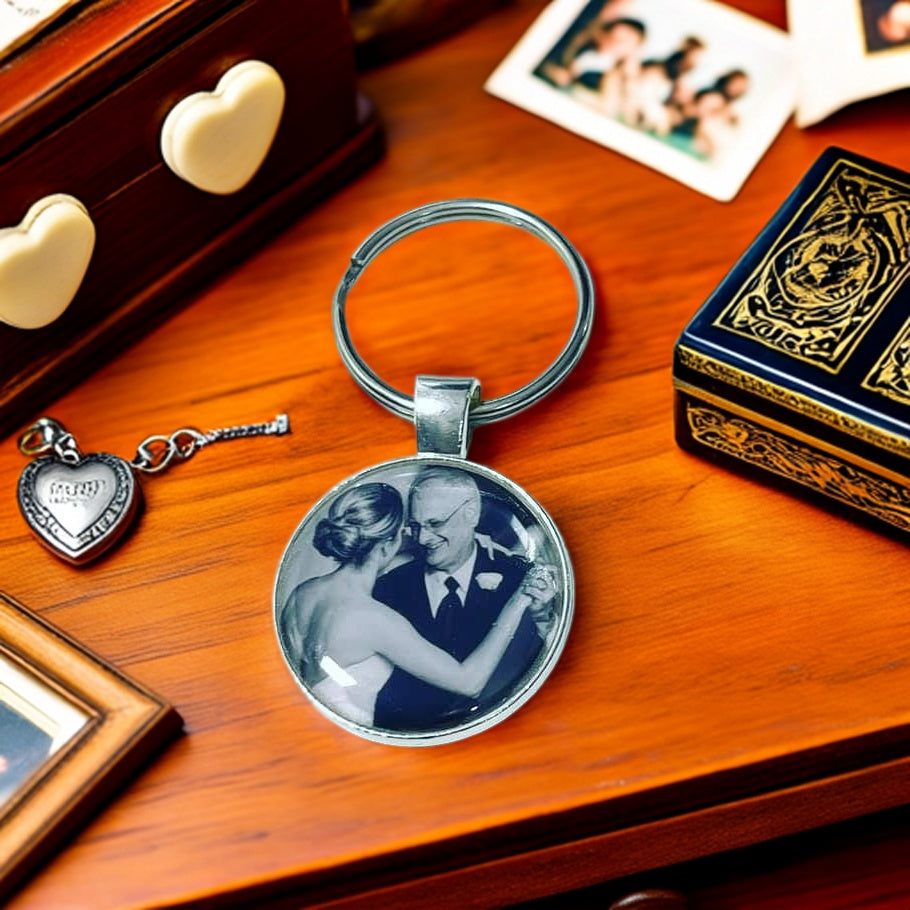 Personalized Photo Keychain For Loved Ones, Family Keepsakes