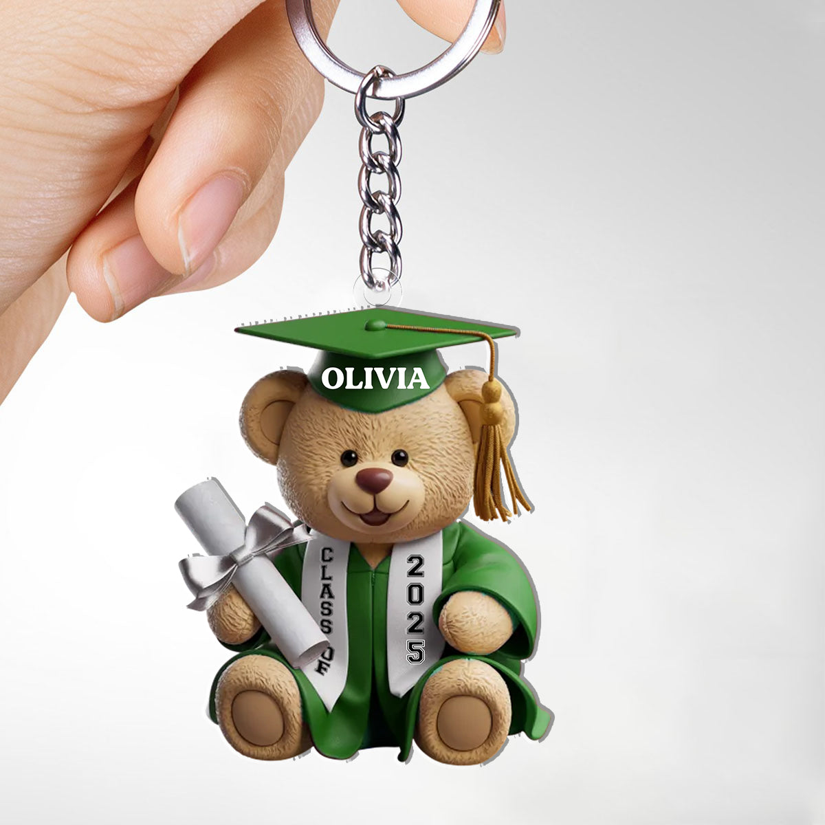 Pawsitively Proud Graduate Family Personalized Acrylic Keychain