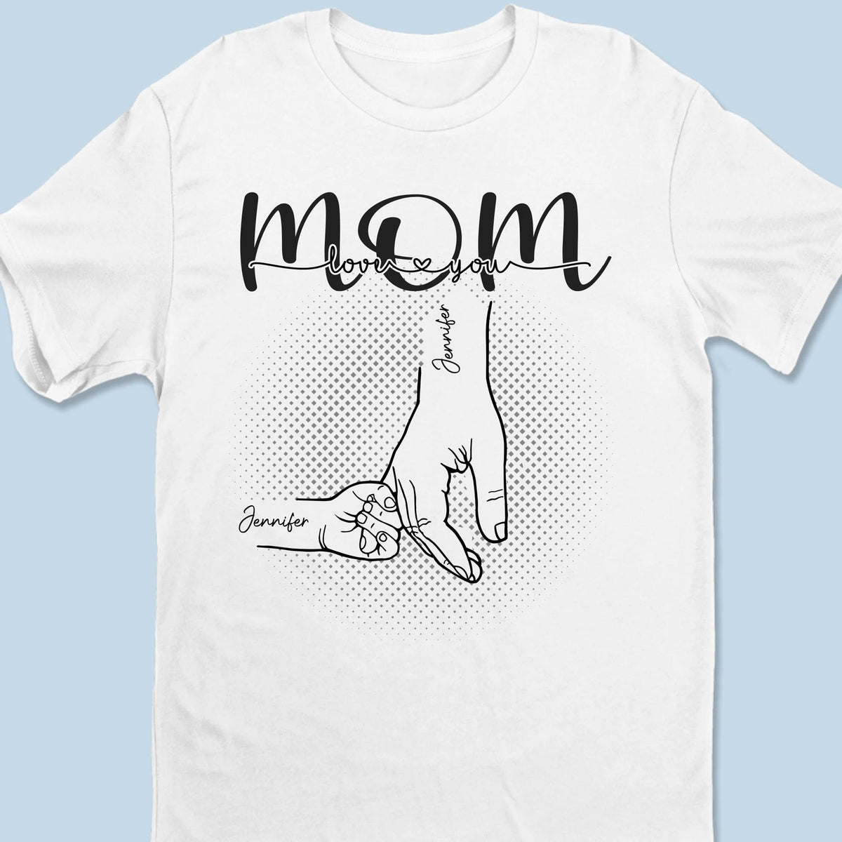 Custom Unisex T-shirt, - Personalized Mother's Day Birthday Gifts For Mom, Grandma