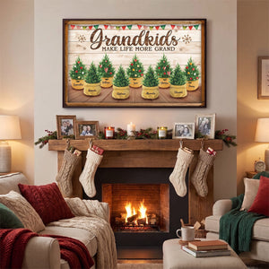 The Greatest Joy Of All – Personalized Horizontal Canvas| Custom Family Keepsake Gift For Grandparents