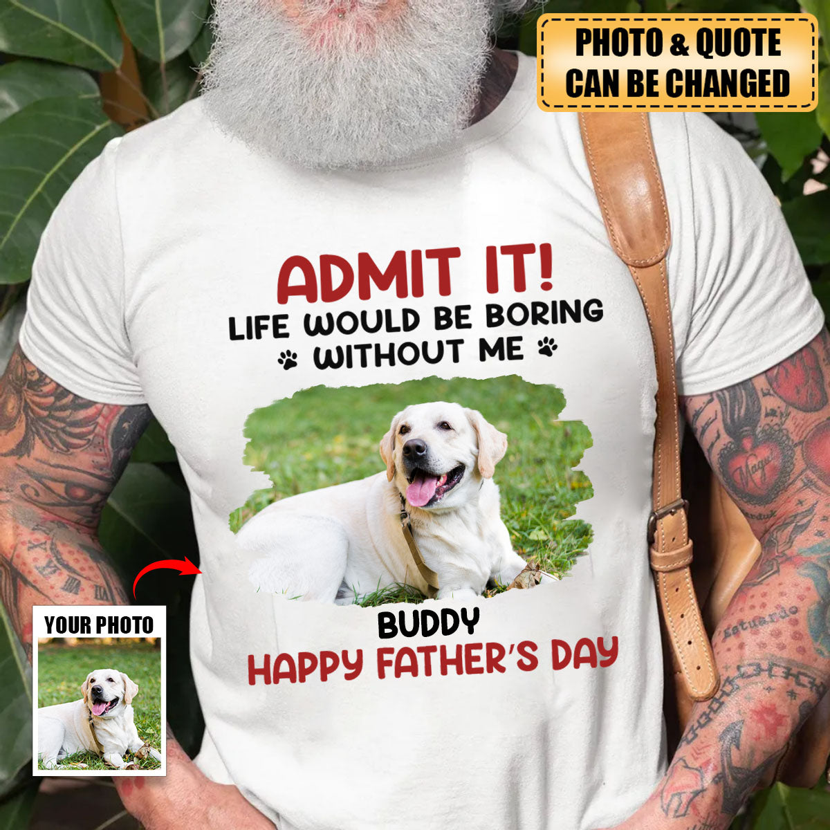 Life Would Be Boring Without Me - Dog Personalized Pure Cotton T-Shirt