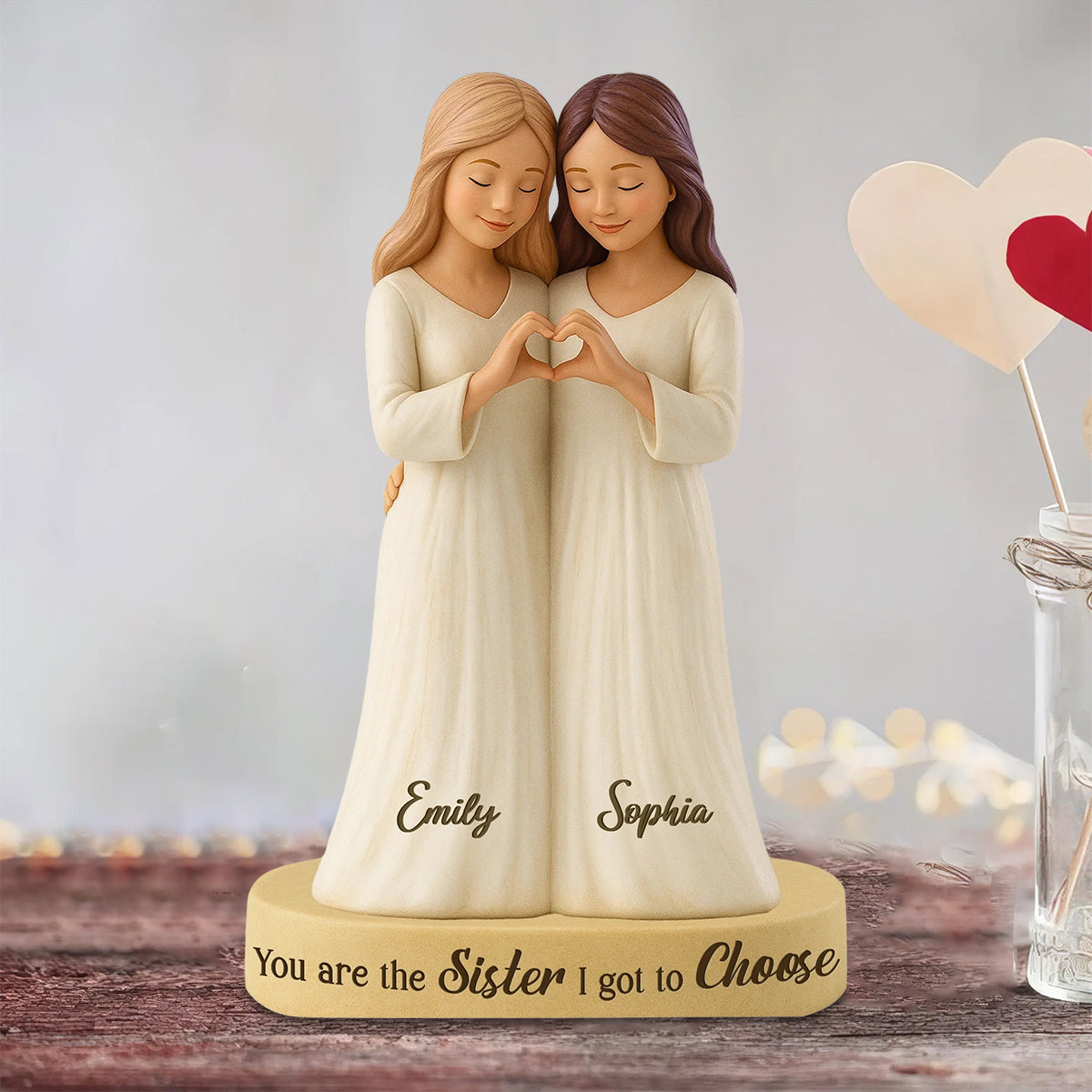 Personalized Best Friend Shaped Acrylic Plaque Gift For Besties, Woman