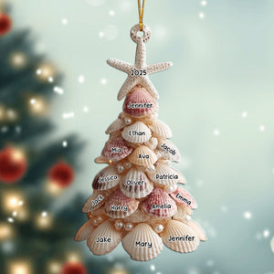 Seashell Christmas Tree - Personalized Acrylic Ornament