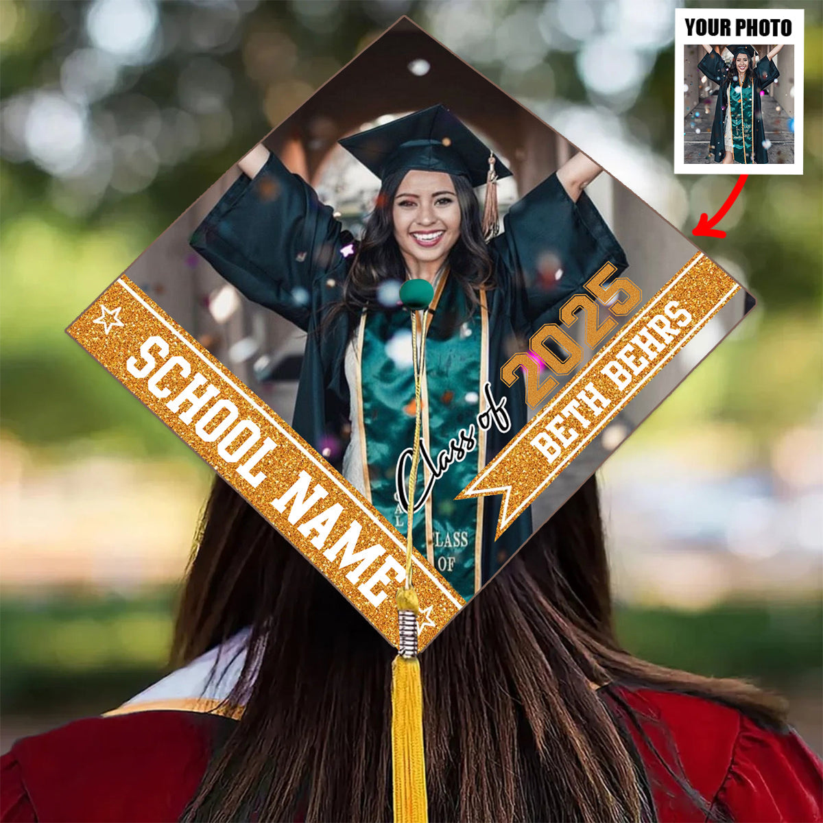 Class Of 2025 - Personalized Cap Topper, Graduation Gift, Grad Cap 2025