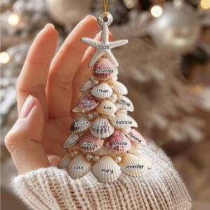 Seashell Christmas Tree - Personalized Acrylic Ornament