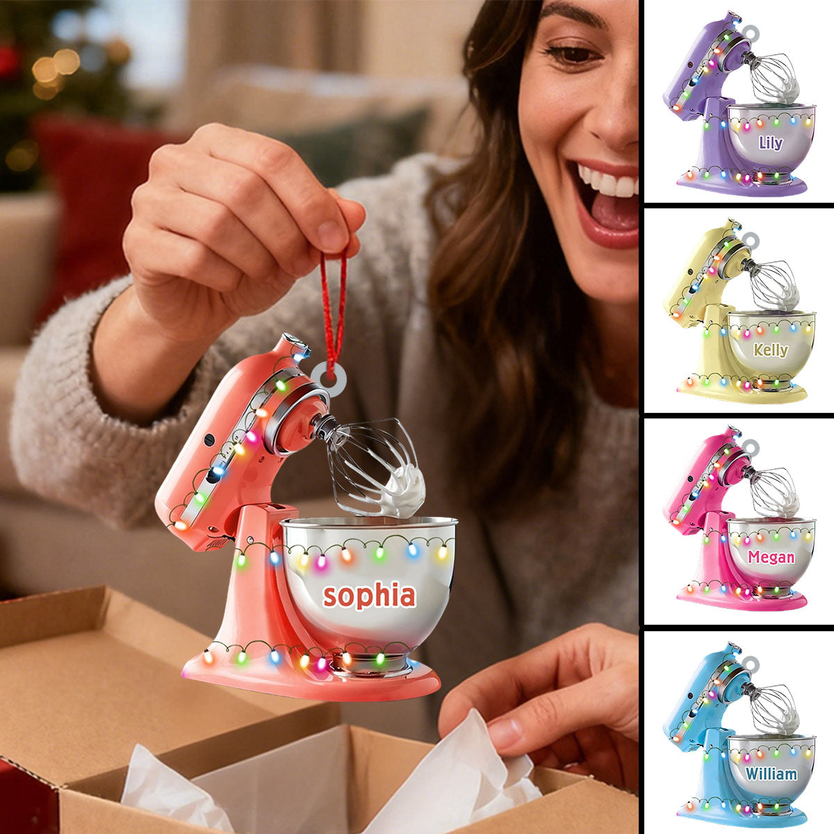 Baker Gift Baking Mixer - Personalized Christmas Ornament