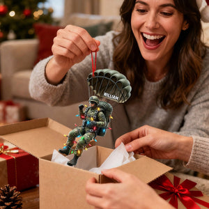 Veteran Christmas Ornament - Military Parachutist Personalized Ornament