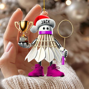 Badminton Lover Christmas Gift - Personalized Badminton Christmas Ornament