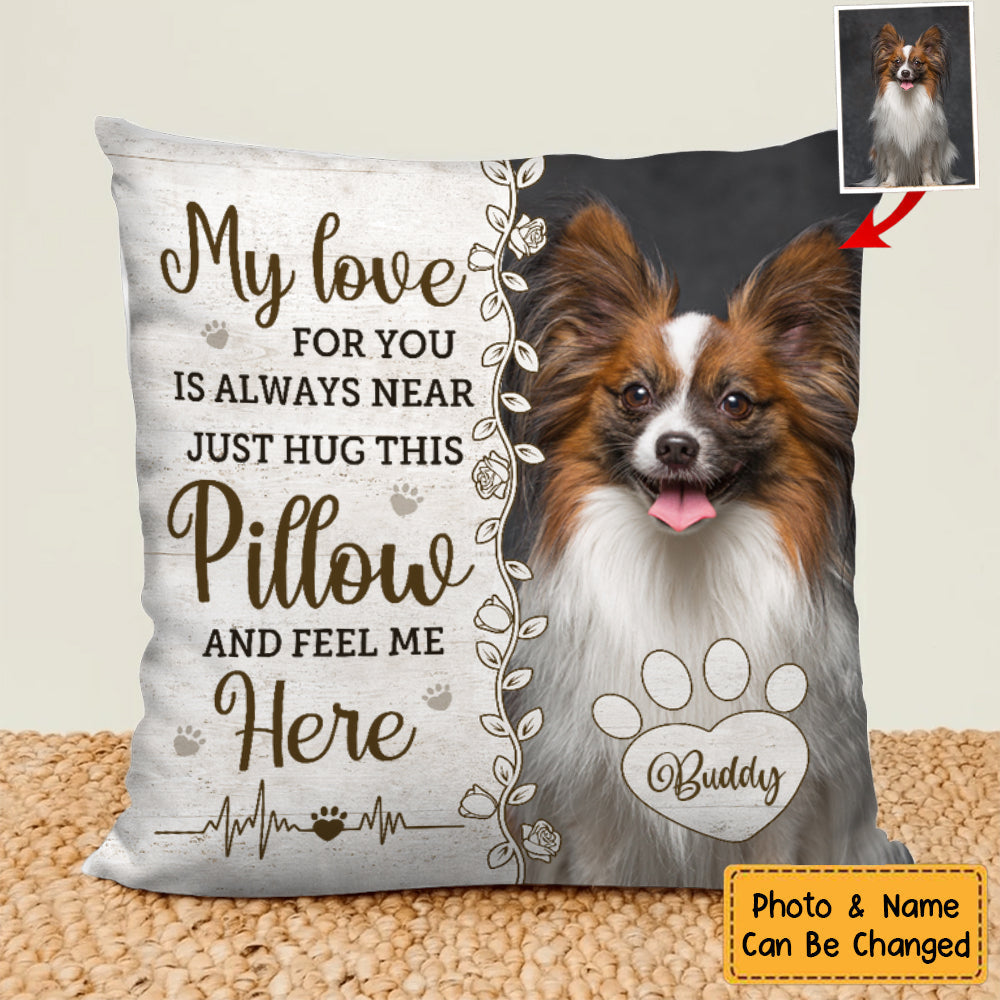 Then You Know I'm Here Memorial Personalized Custom Pillow Sympathy Gift