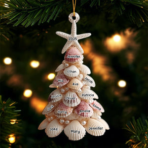Seashell Christmas Tree - Personalized Acrylic Ornament