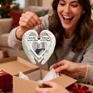 Angel Wings Memorial Personalized Acrylic Ornament