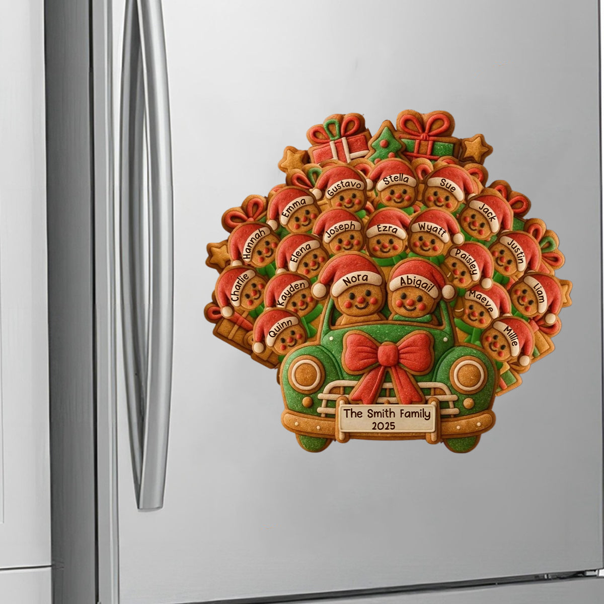 Celebrate Your Family's Holiday With Custom Van And Bears Decal, Personalized Decal