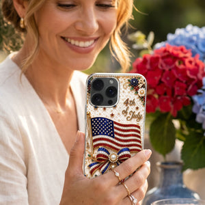 4th of July American Flag Personalized Phone Case