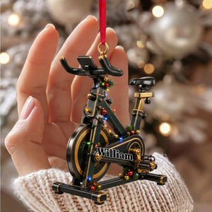 Gym Equipment Personalized Fitness Gym Christmas Ornament