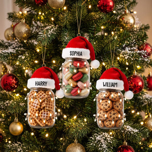 Cookie & Bite‑size Design Christmas Ornament Personalized Name Holiday Decoration