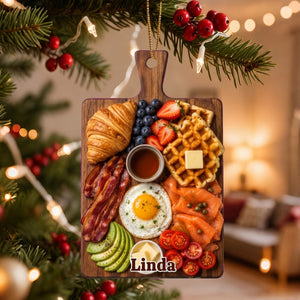 Assorted Charcuterie Board Ornament – Personalized Christmas Tree Hanging Decoration Gift For Foodie