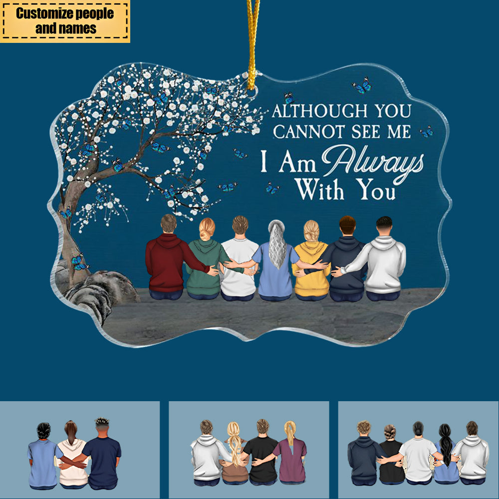 Always Beside You - Personalized Acrylic Ornament - barods