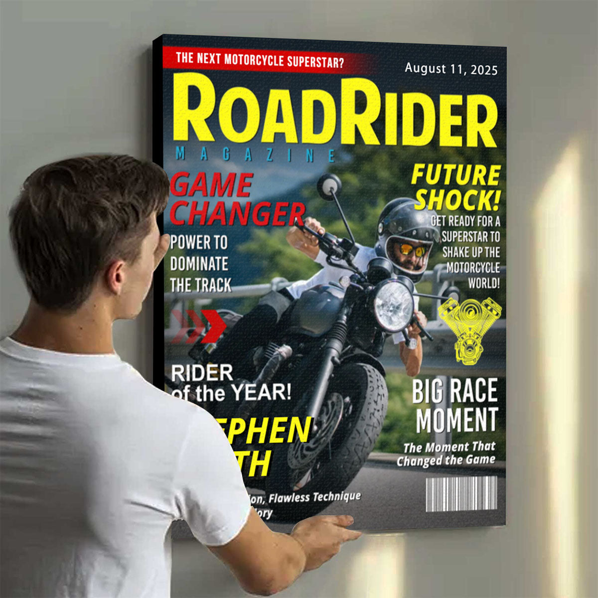Custom Motorcycle Magazine Cover, Motorcycle Gifts, Motorcycle Magazines, Gift for Motorcycle Loved, Gift For Motorcycle Riders