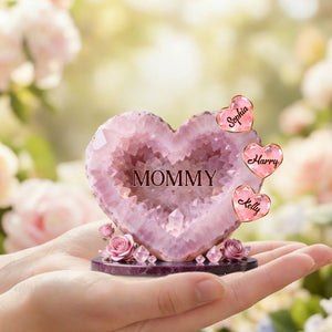 Mommy Heart - Acrylic Plaque Personalized Gifts For Mom