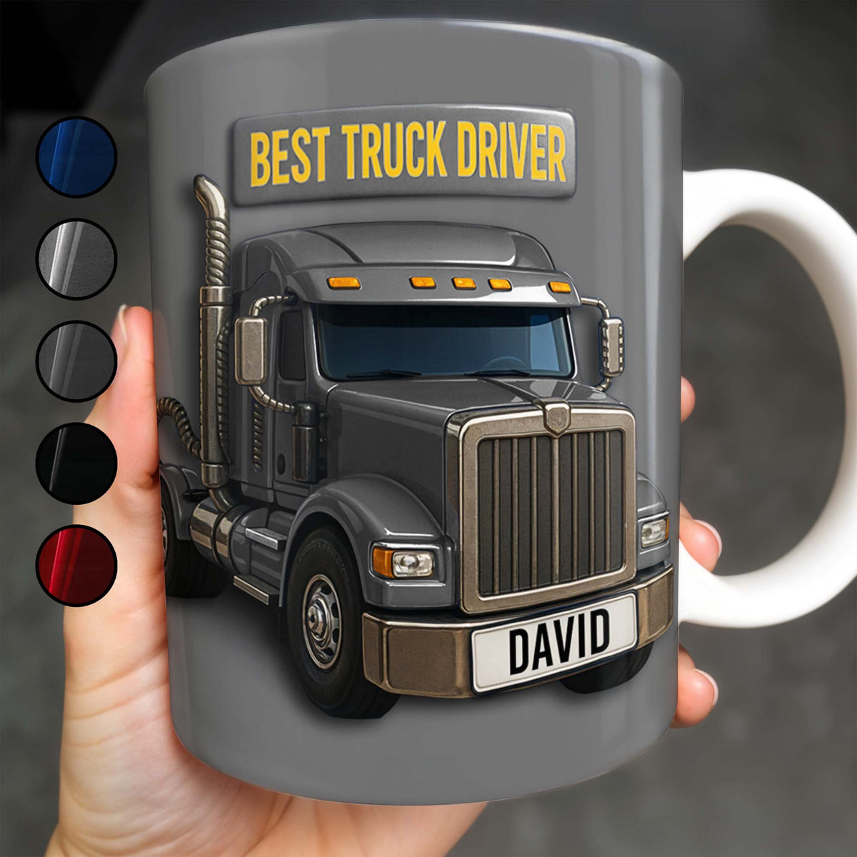 Best Truck Driver Personalized Custom Coffee Mug, Gift For Truck Enthusiasts
