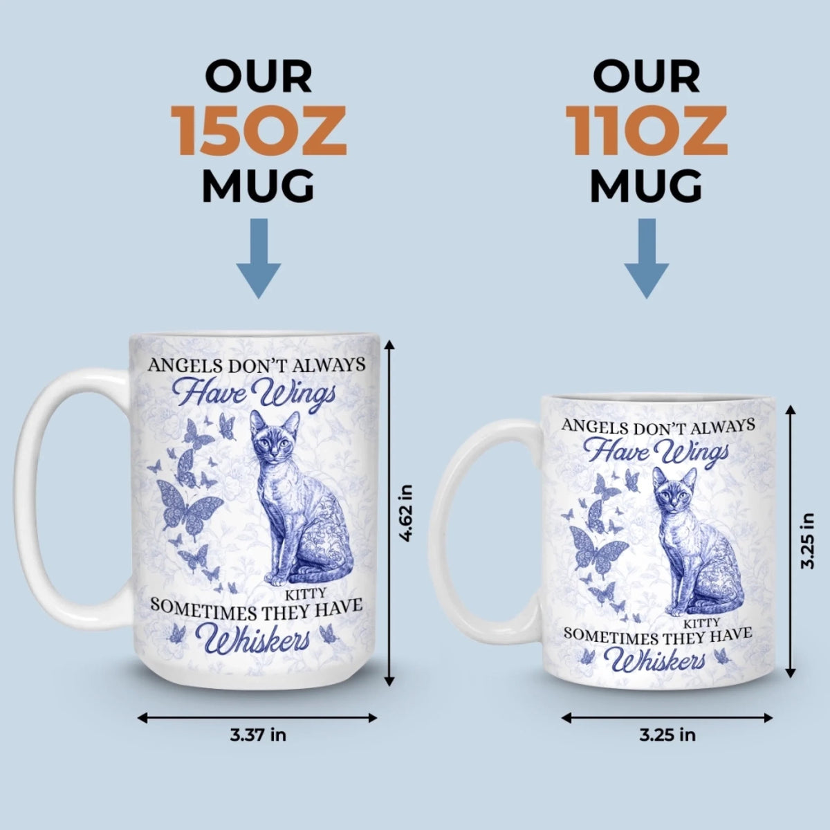 Some Angels Choose Fur Over Wings - Memorial Personalized Mug Gift For Pet Lovers