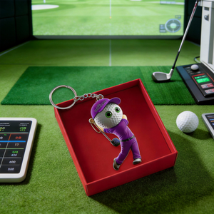 Golf Man Personalized Golf Keychain For Golf Lovers